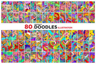 80 Cartoon Doodle Illustrations: Your Go-To Design Asset