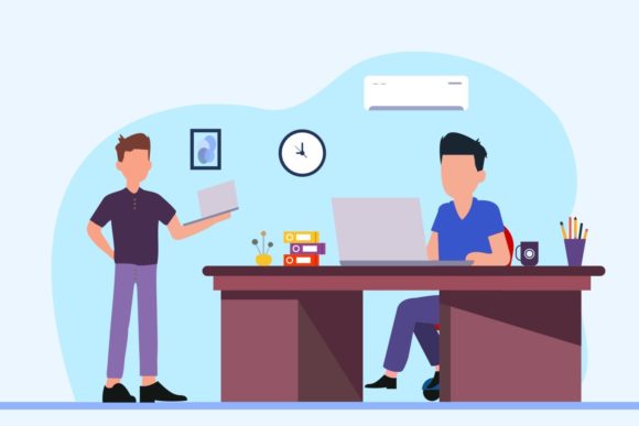 Bring Your Team to Life with Work Place Character Illustrations