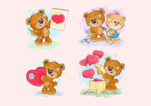 Cute Love Teddy Bears Illustrations: Your New Secret Weapon