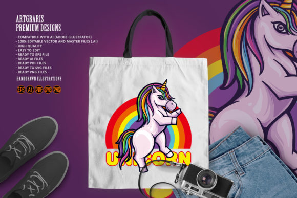 Cute Unicorn Pony Rainbow Illustrations for Every Project
