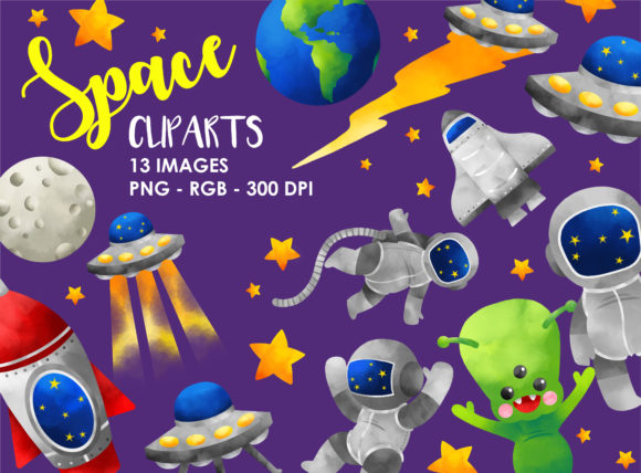 Exploring the Cosmos with Outer Space PNG Clipart Illustrations
