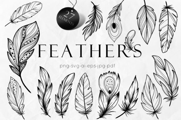 Feathers SVG Clipart: Elevating Your Creative Projects