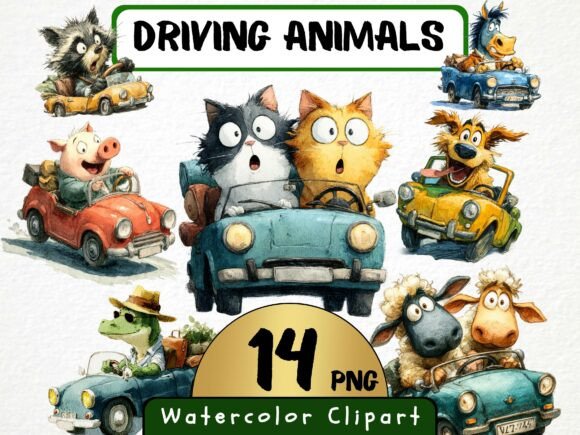 Funny Driving Animals Clipart 14 Png: Injecting Playful Energy