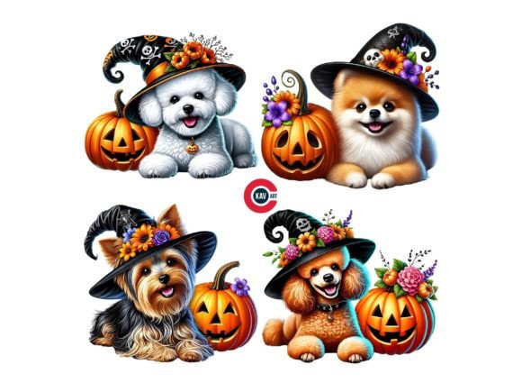 Happy Halloween: A Dog in Halloween Theme for Whimsical Projects