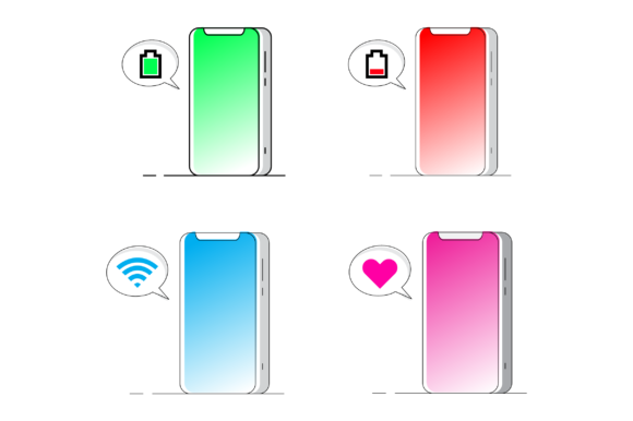 Phone Chat Illustrations: Dynamic Vectors for Modern Design