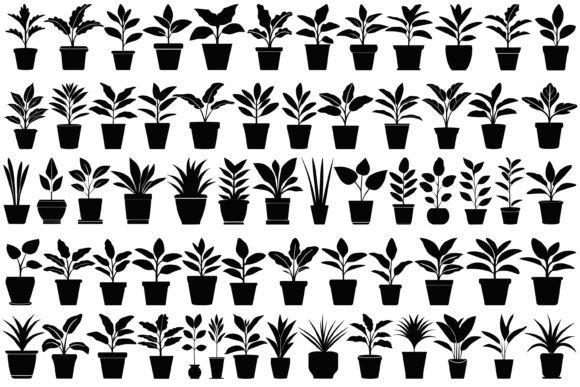 Potted Plant SVG Bundle: Your Go-To Design Asset