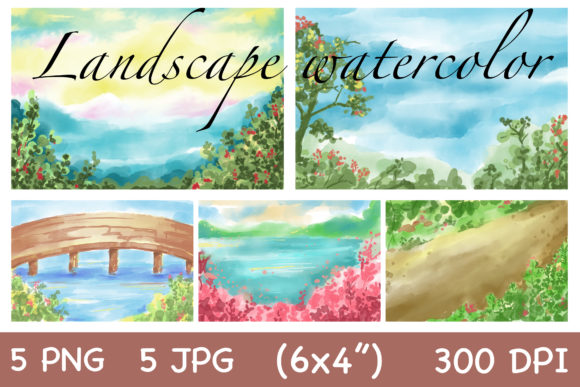 Unleashing Creativity with Illustrations Landscape Watercolor
