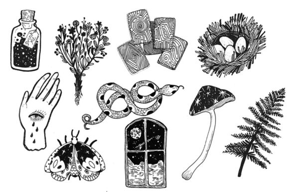 Unlocking Visual Magic: Esoteric Illustrations for Designers