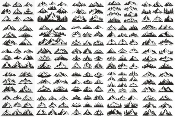 Vintage Monochrome Mountain Bundle: A Designer's Toolkit