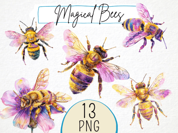Watercolor Pink Golden Bee Clipart PNG: A Designer's Guide